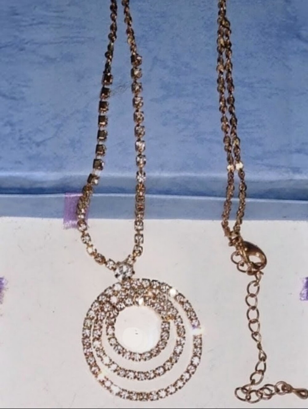 Vintage Diamond-Cut Triple Circles Pendant